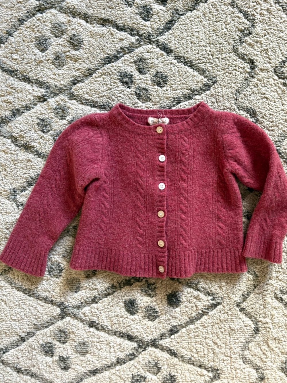 Olive Juice wool cardigan sweater